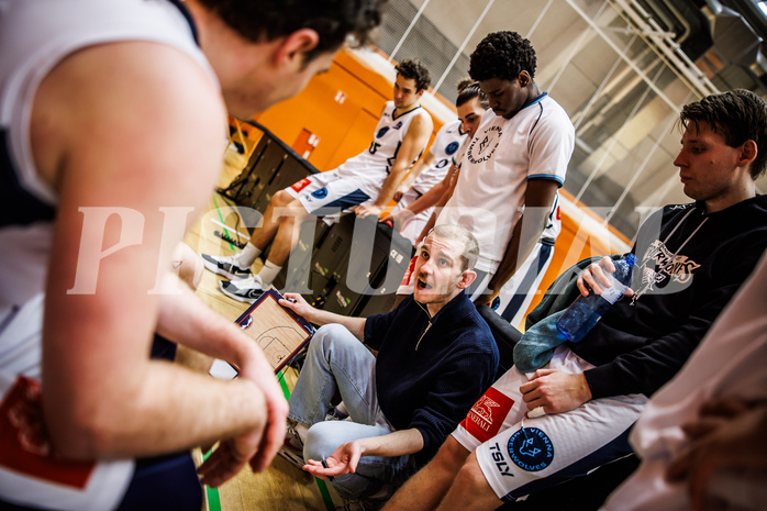 Basketball, Basketball Zweite Liga 2024/25, Grunddurchgang 17.Runde, Vienna Timberwolves, Future Team Steiermark, Justin Schlünken (Head Coach)