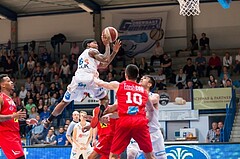 Basketball, ABL 2016/17, Playoff HF Spiel 2, Oberwart Gunners, WBC Wels, Derek Jackson Jr. (6)