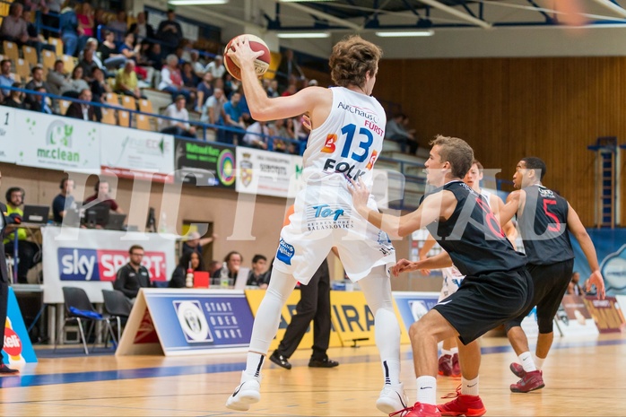 Basketball, ABL 2017/18, Grunddurchgang 3.Runde, Oberwart Gunners, Flyers Wels, Cody Wichman (13)