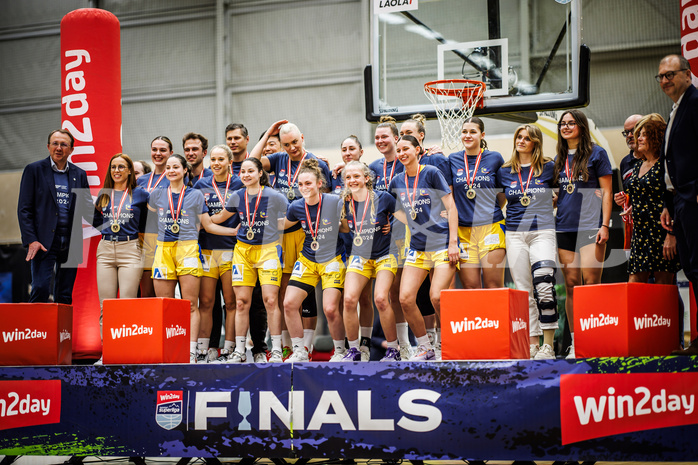 Basketball, Win2Day Basketball Damen Superliga 2023/24, Playoff, Finale Spiel 3, SKN St. Pölten, UBI Graz, 
