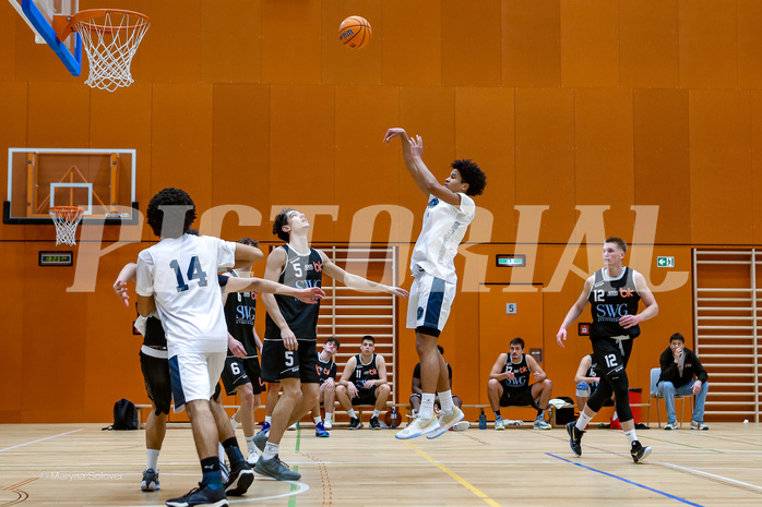 26.01.2025 Österreichischer Basketballverband 2024/25, SLMU19, Vienna Timberwolves vs. Basket Dukes