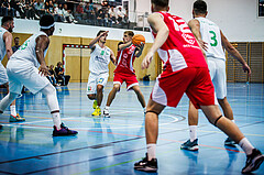 Basketball, Basketball Zweite Liga 2024/25, Grunddurchgang 1.Runde, Deutsch Wagram Alligators, Upper Austrian Ballers, Simon Marek (11), Valentin Pils(5)