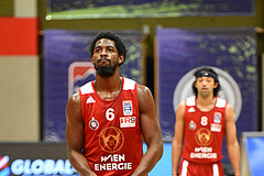 Basketball Superliga 2020/21, Grunddurchgang 8. Runde Flyers Wels vs. BC Vienna, Duke Shelton (6),


