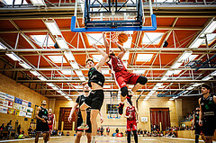 Basketball, Basketball Zweite Liga 2023/24, Playoff, Finale Spiel 1, Mistelbach Mustangs, Union Deutsch Wagram Aligators, Ian Moschik (20)