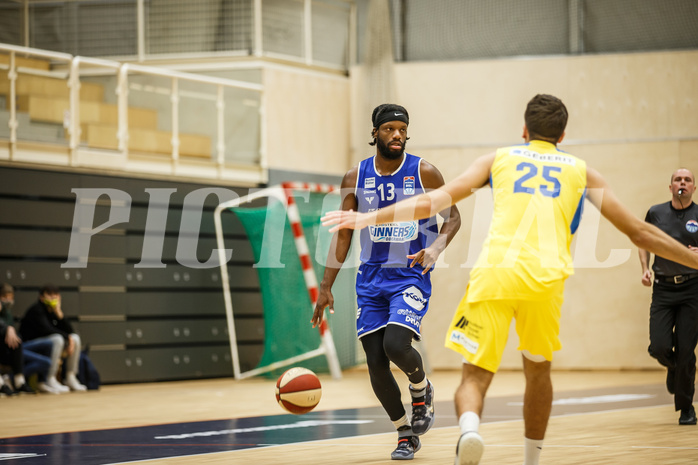 Basketball, bet-at-home Basketball Superliga 2020/21, Grunddurchgang 15. Runde, SKN St. Pölten Basketball, Oberwart Gunners, Quincy Diggs (13)