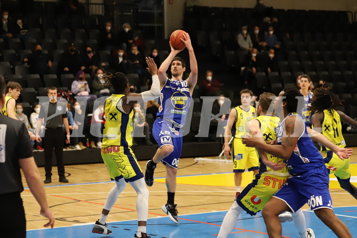 Basketball Superliga 2021/22, Grunddurchgang 16.Runde UBSC Graz vs. Gmunden Swans