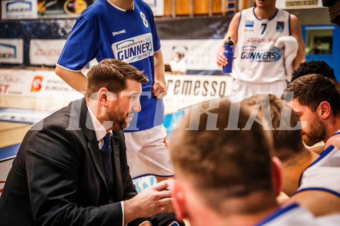 Basketball, bet-at-home Basketball Superliga 2021/22, Grunddurchgang Runde 12, Oberwart Gunners, UBSC Graz, Horst Leitner (Coach)