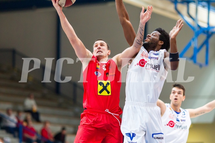 Basketball ABL 2015/16 Grunddurchgang 15.Runde Oberwart Gunners vs. WBC Wels