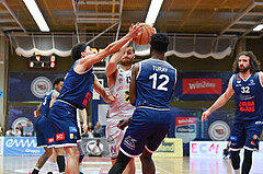 Basketball Superliga 2024/25, Playoff, Viertelfinale Spiel 3, Flyers Wels vs BBC Nord Dragonz,
