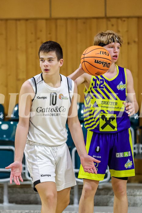 20.10.2024 Österreichischer Basketballverband 2024/25, SLMU16,Basket Flames vs. UBSC Graz

