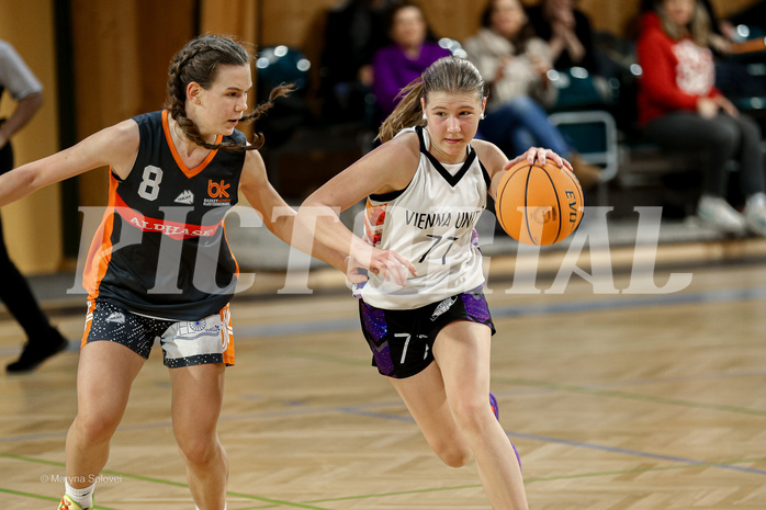 16.02.2025 Österreichischer Basketballverband 2024/25, SLWU16 Vienna United vs Basket Duchess