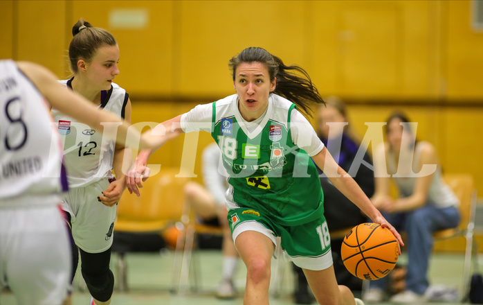 Basketball Damen Superliga 2023/24, Grunddurchgang 13.Runde Vienna United vs. UBI Graz