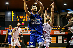 Basketball, bet-at-home Basketball Superliga 2020/21, Grunddurchgang 7. Runde, BC Vienna, Oberwart Gunners, Ignas Fiodorovas (5)