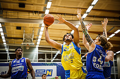 Basketball, bet-at-home Basketball Superliga 2021/22, Grunddurchgang 15.Runde, SKN St. Pölten Basketball, Oberwart Gunners, Rashaan Guylain Mbemba (12)
