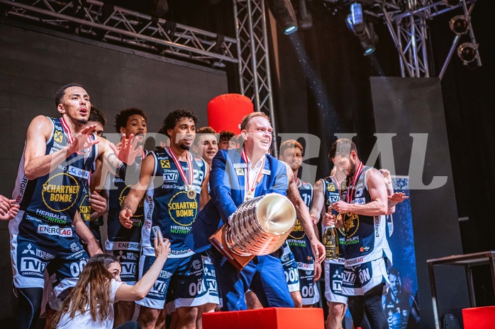 Basketball, Win2Day Superliga 2022/23, Playoff, Finale Spiel 4, BC Vienna, Gmunden Swans, 