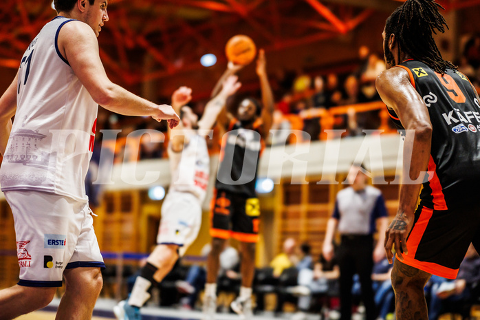 Basketball, win2day Basketball Superliga 2023/224, 5.Qualifikationsrunde, BBC Nord Dragonz, Fürstenfeld Panthers, Alonzo Campbell (9)