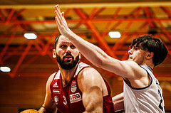 Basketball, win2day Basketball Superliga 2023/224, Grunddurchgang Runde 22, BBC Nord Dragonz, BC Vienna, Jozo Rados (3)