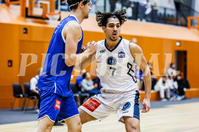 Basketball, Basketball Zweite Liga 2024/25, Grunddurchgang 21.Runde, Vienna Timberwolves, Kufstein Towers, Armin Karian (7) Basketball, Basketball Zweite Liga 2024/25, Grunddurchgang 21.Runde, Vienna Timberwolves, Kufstein Towers, Armin Karian (7)