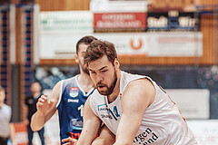 Basketball, Basketball Superliga 2023/24 , Qualifikationsrunde 4, Oberwart Gunners, BBC Nord Dragonz, Daniel Koeppel (14)