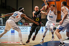 Basketball, bet-at-home Basketball Superliga 2020/21, Platzierungsrunde, 5. Runde, Oberwart Gunners, Flyers Wels, Christian Von Fintel (27)