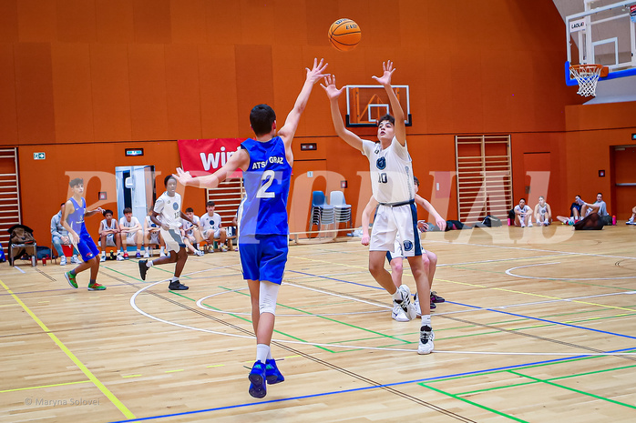 24.11.2024 Österreichischer Basketballverband 2024/25, SLMU16, Vienna Timberwolves vs. ATSE Graz