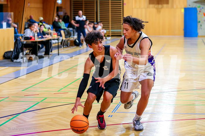 01.12.2024 Österreichischer Basketballverband 2024/25, SLMU16, Post SV Wien vs. Swarco Raiders