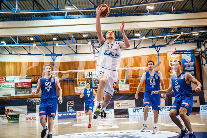 Basketball, bet-at-home Basketball Superliga 2020/21, Grunddurchgang, 11. Runde, Oberwart Gunners, Vienna D.C. Timberwolves, Sebastian Käferle (7)