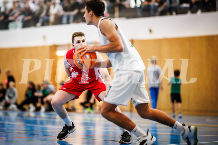 Basketball, Basketball Zweite Liga 2024/25, Grunddurchgang 1.Runde, Deutsch Wagram Alligators, Upper Austrian Ballers, Simon Hintenaus (8)