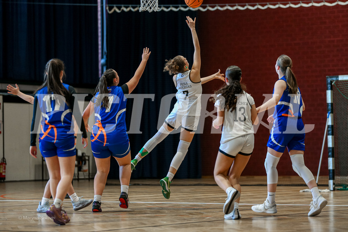 27.04.2025 Österreichischer Basketballverband 2024/25, SLWU16 VF Basket Flames UNION vs. DBB  Basketgirls Wels