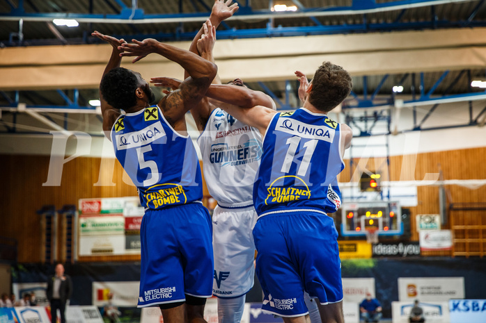 Basketball, bet-at-home Basketball Superliga 2020/21, Platzierungsrunde, 1. Runde, Oberwart Gunners, Gmunden Swans, Lawrence Alexander (4)