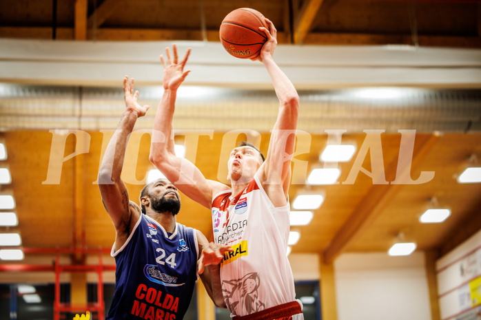 Basketball, win2day Basketball Superliga 2022/23, Grunddurchgang 19.Runde, Traiskirchen Lions, BBC Nord Dragonz, I. Gromovs (4)