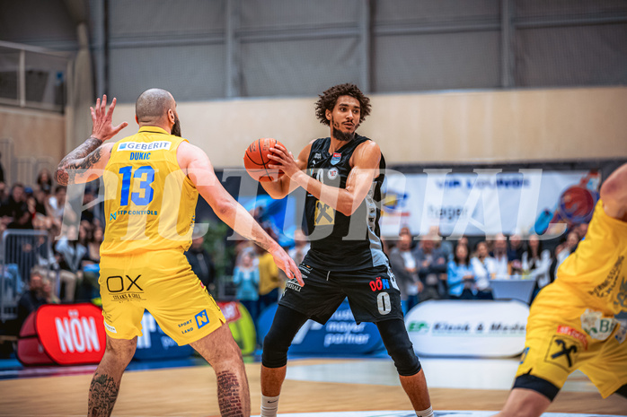 Basketball, Win2Day Superliga 2022/23, Viertelfinale Spiel 4, SKN St. Pölten Basketball, Raiffeisen Flyers Wels, Chase Jeter (0)
