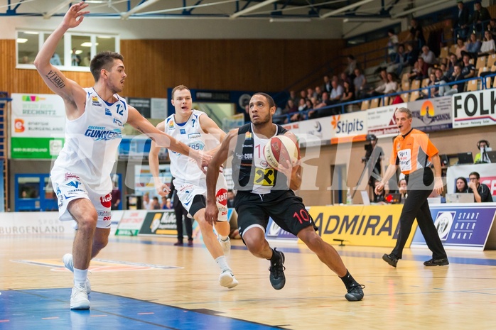 Basketball, ABL 2017/18, Grunddurchgang 3.Runde, Oberwart Gunners, Flyers Wels, Elijah Wilson (10)