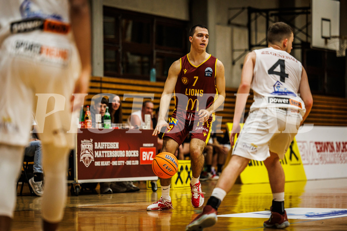 Basketball, Basketball Zweite Liga 2024/25, Grunddurchgang 6.Runde, Mattersburg Rocks, Traiskirchen Lions, Anes Avdic (7)