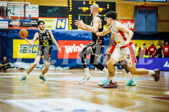 Basketball, Basketball Austria CUP 2023/24, Finale, Traiskirchen Lions, Flyers Wels, Elvir Jakupovic (21)