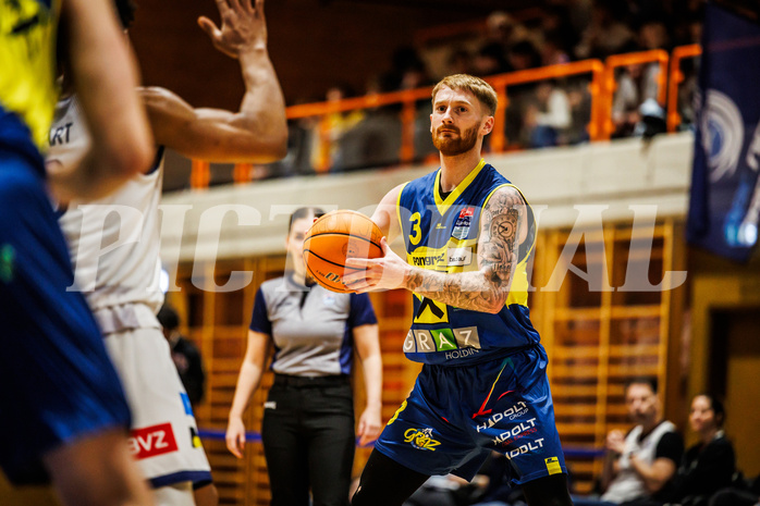 Basketball, win2day Basketball Superliga 2024/25, Grunddurchgang Runde 13, BBC Nord Dragonz, UBSC Graz, Cooper Robb (3)