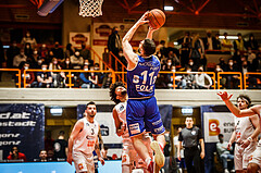 Basketball, Basketball Austria, Cup Final Four 2021/22 
Halbfinale 1, BBC Nord Dragonz, Oberwart Gunners, Ioannis Chatzinikolas (11)