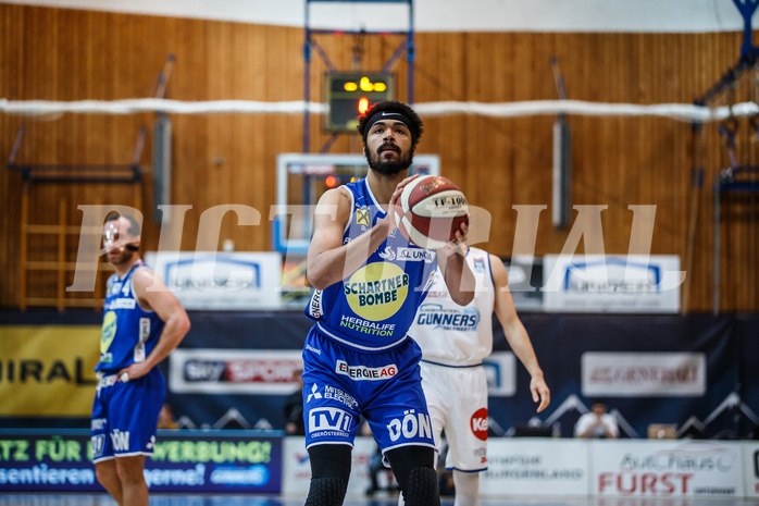 Basketball, Admiral Basketball Superliga 2019/20, Platzierungsrunde 3. Runde, Oberwart Gunners, Gmunden Swans, Javion Ogunyemi (5)