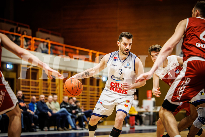 Basketball, win2day Basketball Superliga 2022/23, 2. Qualifikationsrunde, BBC Nord Dragonz, Traiskirchen Lions, Petar Cosic (3)