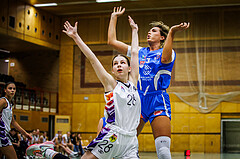 Basketball, Win2Day Basketball Damen Superliga 2023/24, Grunddurchgang 1.Runde, Vienna United, DBB LZ OÖ, Ninel Merkotun (28), Milica Popovic (13)