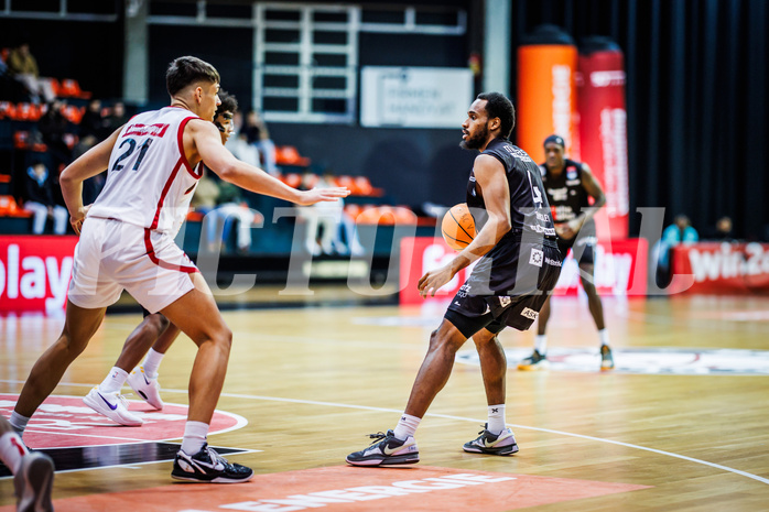 Basketball, Win2Day Superliga 2024/25, Grunddurchgang 20.Runde, BC Vienna, Kapfenberg Bulls, Henry Tanksley (4)