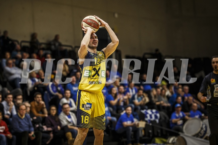 Basketball, ABL 2018/19, Grunddurchgang 18.Runde, UBSC Graz, Oberwart Gunners, Ivan Mikulic (18)