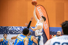 Basketball, Win2Day Superliga 2022/23, Grunddurchgang 22.Runde, Vienna Timberwolves, SKN St. Pölten Basketball, Jakob Lohr (12)
