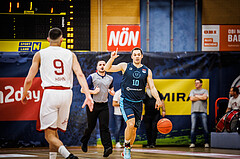 Basketball, win2day Basketball Superliga 2022/23, 10. Qualifikationsrunde, Traiskirchen Lions, Vienna D.C. Timberwolves, Jakob Szkutta (10)