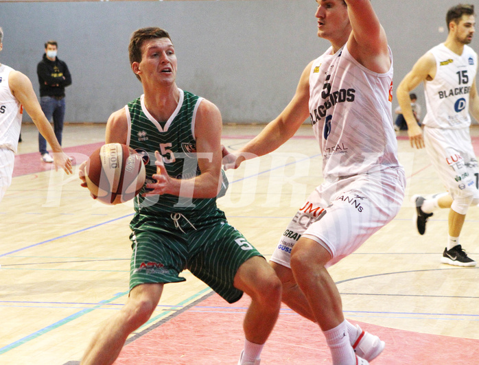 Basketball 2.Bundesliga 2020/21 Grunddurchgang 11.Runde  Jennersdorf Blackbirds vs KOS Celovec