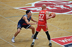 Basketball Superliga 2024/25, Playoff, Viertelfinale Spiel 1, Flyers Wels vs BBC Nord Dragonz,
