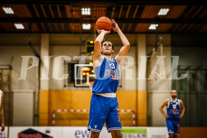 Basketball, Basketball Austria Cup 2021/22, 2. Vorrunde, Mattersburg Rocks, Kufstein Towers, Fabio Thaler (13)