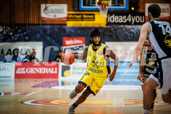 Basketball, Basketball Austria Cup 2022/23, Herren Finale, Gmunden Swans, UBSC Graz, Issac James Vann Jr (13)