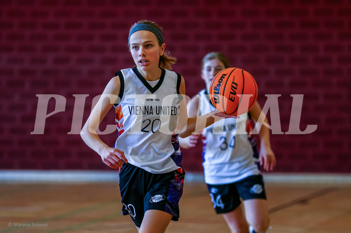 23.11.2024 Österreichischer Basketballverband 2024/25, SLWU14, Vienna United vs. VKL Vikings Swans

