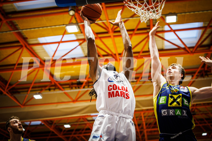 Basketball, win2day Basketball Superliga 2022/23, 4. Qualifikationsrunde, BBC Nord Dragonz, UBSC Graz, Aristide Boya (24) Basketball, win2day Basketball Superliga 2022/23, 4. Qualifikationsrunde, BBC Nord Dragonz, UBSC Graz, Aristide Boya (24)